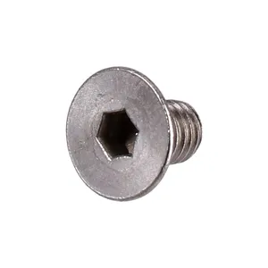 Perno allen de cabeza plana M6 x 10mm, acero inoxidable