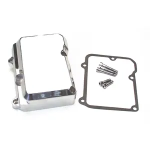 JIMS, tapa superior de transmisión de aluminio forjado. Cromado