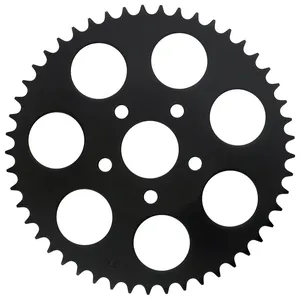 Piñón trasero, negro. 49t