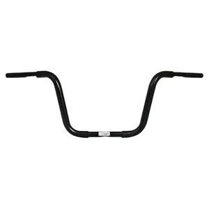 Fehling, manillar Apehanger gordo de 1-1/4". 3 agujeros. 31 cm de altura. Negro