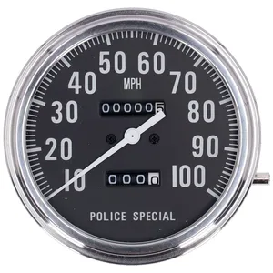 Velocímetro FL, «cara de policía», negro. 1:1 mph