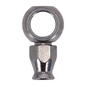 Goodridge, racor banjo de cuello corto de 7/16" (11mm). Acero inoxidable