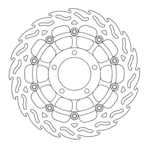 Rotor de freno flotante serie Flame de Moto-Master