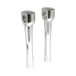 Elevadores abombados Dighton de 8". Cromado