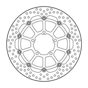 Rotor de freno flotante serie Halo de Moto-Master