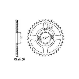 Piñón trasero JT 280.33