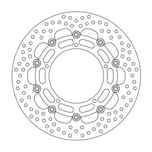 Rotor de freno flotante serie Halo de Moto-Master