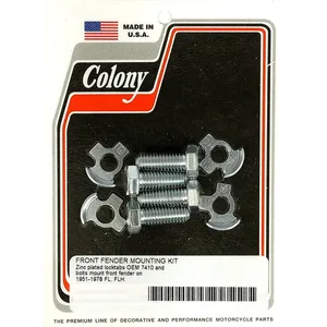 Colony, kit de montaje de guardabarros delantero. Zinc