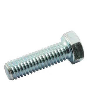 Perno hexagonal de zinc 3/8-16 x 1 1/4 pulg.