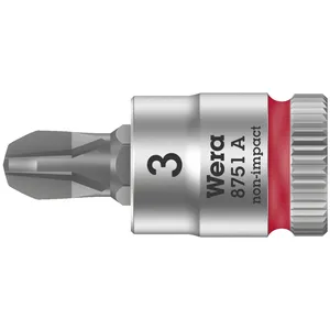 Bit de vaso Phillips Wera Zyklop, accionamiento de 1/4"