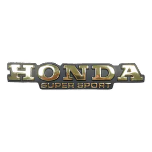 Emblema del depósito de combustible Honda, dorado