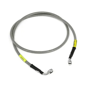 Manguera de freno MCS by Goodridge delantera, acero inoxidable con recubrimiento transparente