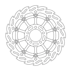 Rotor de freno flotante serie Flame de Moto-Master