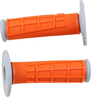 Puños Comp con diseño de rombo y rejilla parcial - Puños Half Waffle Compound Naranja