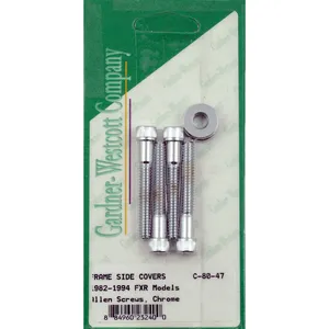 Gardner-Westcott, kit de montaje de cubierta lateral FXR. Cromado <span style="color: red;font-size: 0,5em">- PEDIDO ESPECIAL -</span>