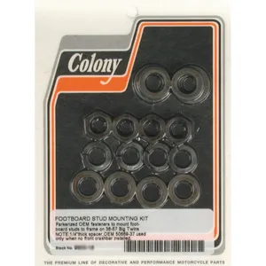 Colony, kit de montaje de pernos para estribo. Negro