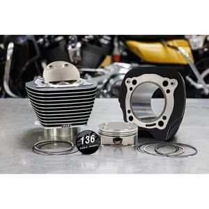 S&S, kit de cilindro y pistón de gran cilindrada M8 132/136". HC +8.5cc