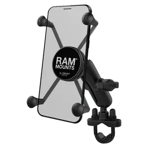 RAM Mounts, soporte para teléfono X-Grip con base U-Bolt. Teléfonos grandes