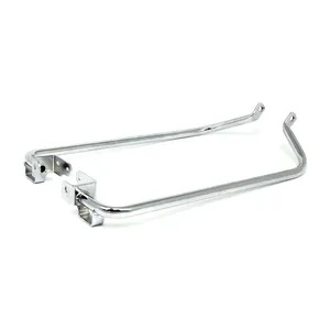 Juego de soportes para alforjas. Cromado