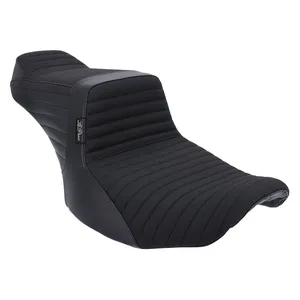 LePera, Asiento doble Tailwhip Pleated. Gripp. Negro