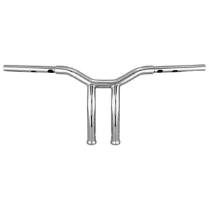 Burly, Dominator raked T-bar de 1-1/4", 10" de elevación. Cromado