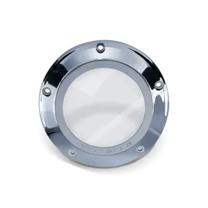 Barnett, tapa derby transparente. Cromo