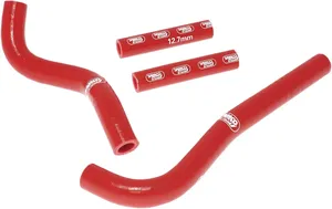 Kit de mangueiras de radiador - tubos silicone vermelho