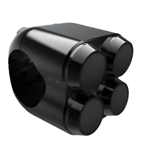 Motone, microinterruptor con 4 botones. Negro