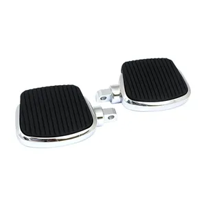 Kit de estriberas mini. 4" de largo. Cromado