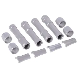 Dippert, juego de cubiertas de varilla de empuje de aluminio Twin Cam. Plateado