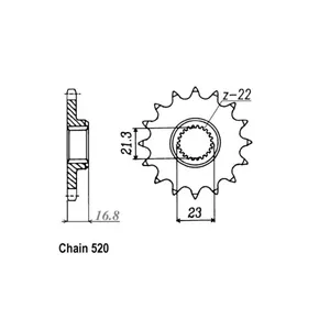 Piñón delantero JT 582.16