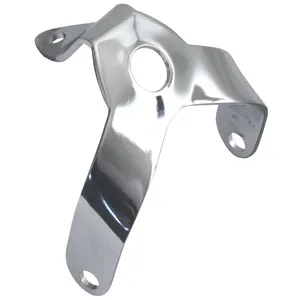 Soporte de faro para horquilla Springer. Cromado