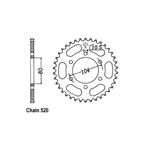 Piñón trasero JT 478.45