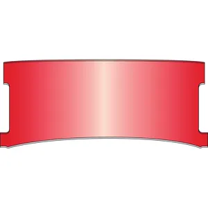 National Cycle, ventanilla inferior ajustable de repuesto (estilo D). Roja