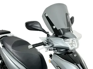 Parabrisas transparente para motocicleta visto de frente