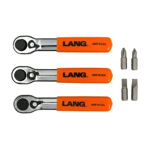 Lang Tools, llave de bits de carraca mini. Dientes finos