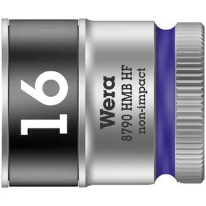 Wera Zyklop 3/8" llave de vaso con función de retención - Métrica 16.0