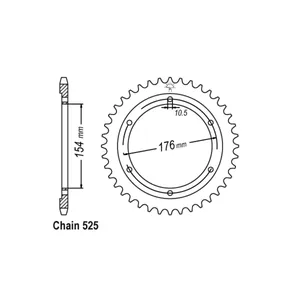 Piñón trasero JT 1346.43