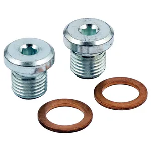 Vance & Hines, Juego de tapones para sensor O2 12mm. Zinc.