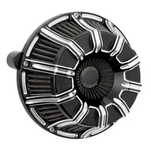 Arlen Ness, Filtro de Aire Invertido de 10 Calibres, Negro con Contraste