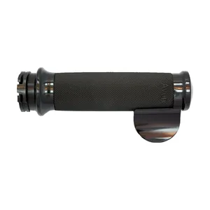 Empuñaduras Avon Custom Contour, anodizado negro/goma negra