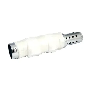 Silenciador interno de 2" para tubo corto, 9.5" de largo