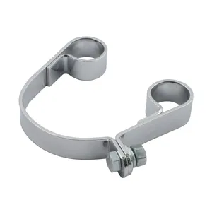 Paughco, abrazadera de silenciador FLT 3". Cromada