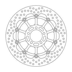 Rotor de freno flotante serie Halo de Moto-Master