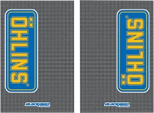 Autocolantes para forquilhas - Autocolantes Öhlins look carbono 2PK