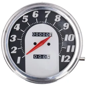 Velocímetro FL, '62-67 cara electra', negro/plata. 2:1 mph