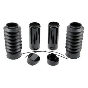 Cult-Werk, kit de cubiertas de tubo de horquilla de 6 piezas. Negro brillante