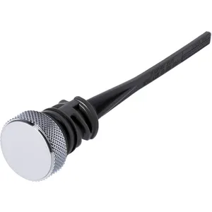 Tapón de llenado del depósito de aceite / varilla de nivel para aceite de motor. Cromado