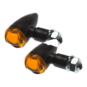Intermitentes LED PB2 negros, lente ámbar