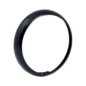 Anillo de adorno exterior, faro principal Hydra de 7". Negro satinado